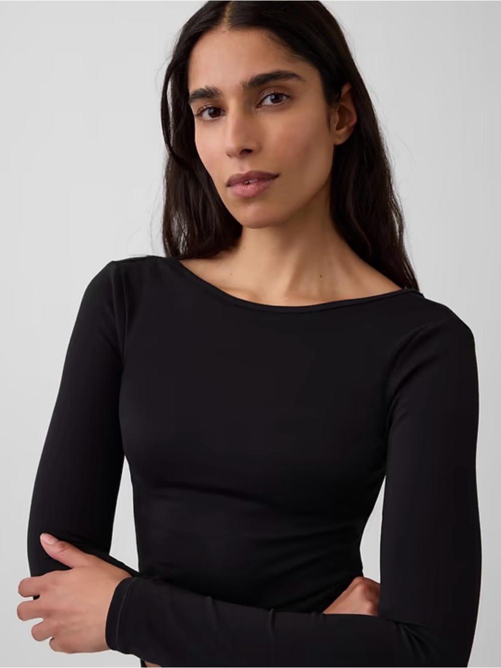 GapFit Smooth Boatneck T-Shirt